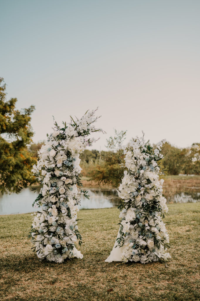 Freeport Texas Wedding floral arch