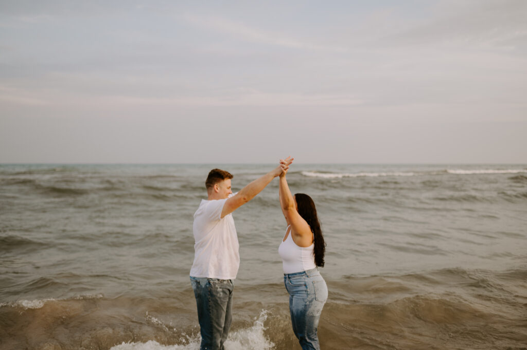 Kohler-Andrae State Park Engagement Session Alecca Synclair Photography
