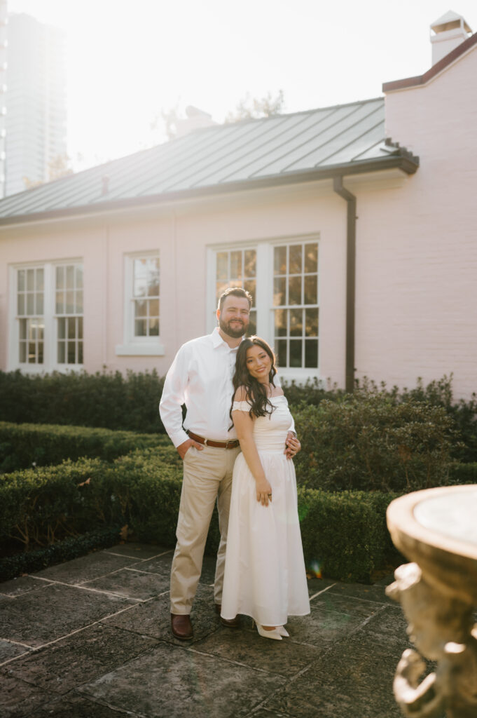 Houston documentary photographer - engagement session at the River Oaks Garden Forum